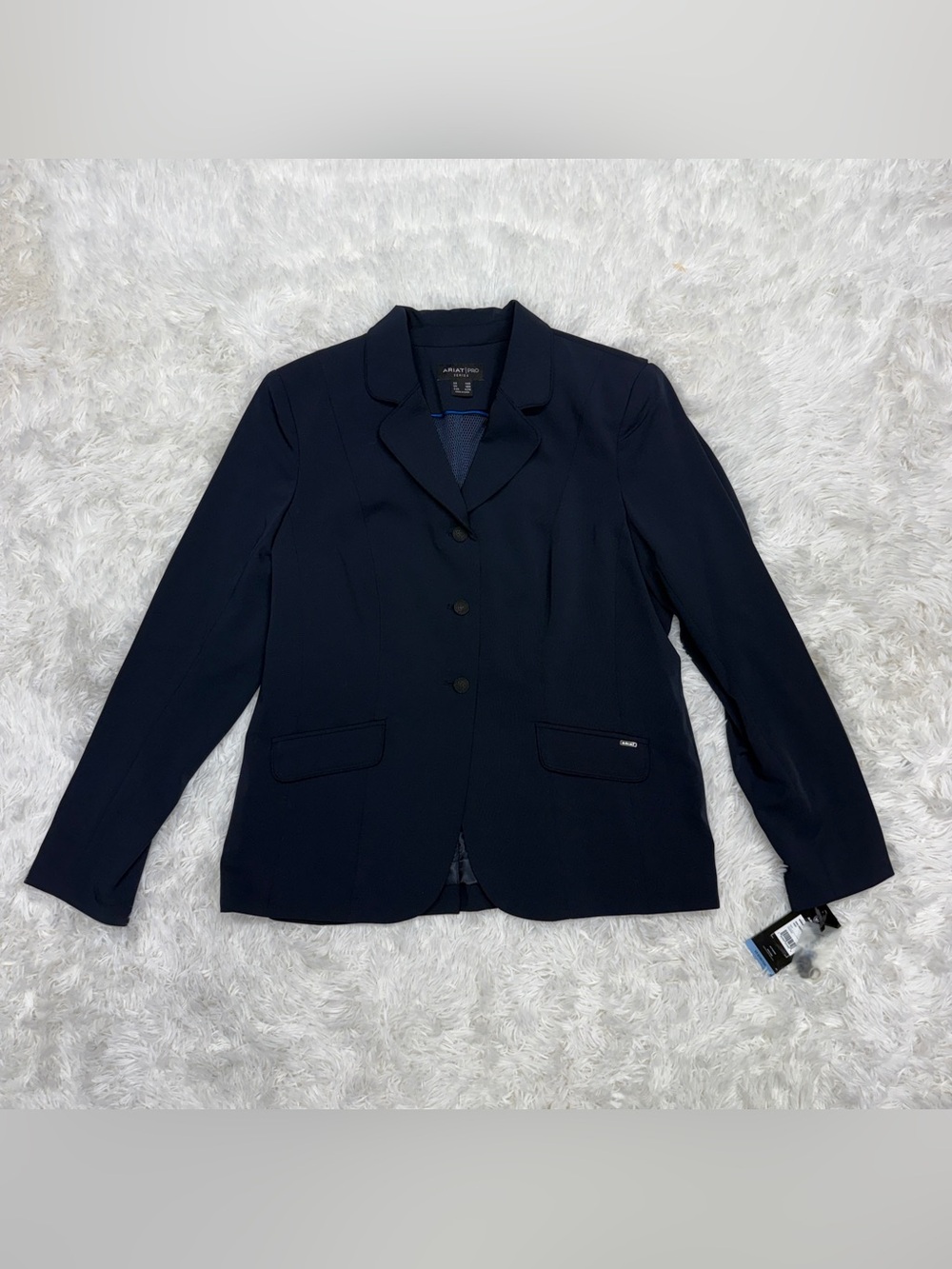 New Women’s 14R Navy Ariat Heritage V3 Stretch Horseback Riding Show Coat